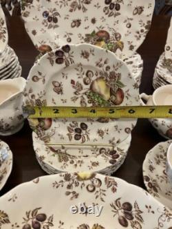 Autumn Delight by Johnson Bros. ESTATE SET 51 Pieces of Vintage Dinnerware