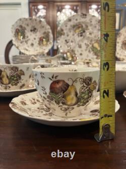 Autumn Delight by Johnson Bros. ESTATE SET 51 Pieces of Vintage Dinnerware