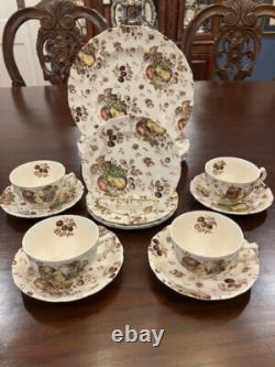 Autumn Delight by Johnson Bros. STARTER SET 16 Pieces of Vintage Dinnerware