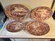 Best 4 Platter Set Johnson Bros Historic America Pink Unique Different Sizes