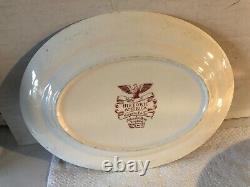 BEST 4 Platter Set Johnson Bros Historic America Pink Unique Different Sizes