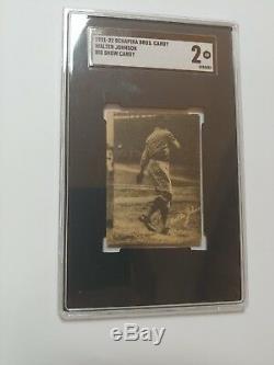 BIG SHOW CANDY WALTER JOHNSON SCHAPIRA Brothers 1921-1922 SGC Good 2 -pop 1
