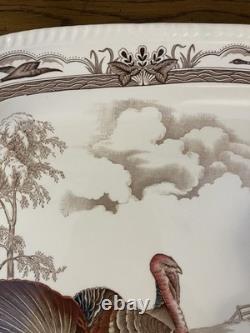 Barnyard King England Johnson Bros Large Turkey Platter 20 x 26 Excellent