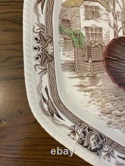 Barnyard King England Johnson Bros Large Turkey Platter 20 x 26 Excellent Barnyard King England Johnson Bros Large Turkey Platter 20 x 26 Excellent