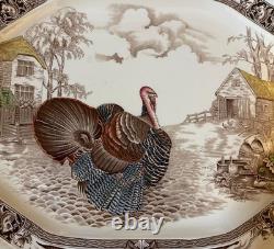 Barnyard King Turkey Platter Johnson Bros. Beautiful Condition