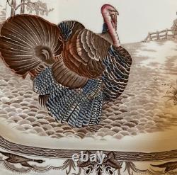 Barnyard King Turkey Platter Johnson Bros. Beautiful Condition
