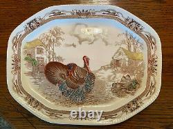 Beautiful, Huge Johnson Brothers Barnyard King Serving Turkey Platter