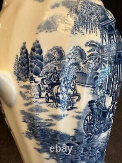 Blue Johnson Brothers Heritage Hall 4411 Coffee Pot, STUNNING