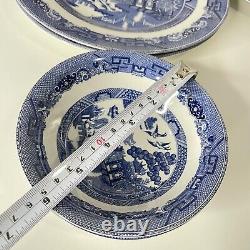 Blue Willow Dinner Set for 2/ 10 pieces by Johnson Bros. England Couple gift