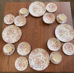 Brand New Johnson Brothers ROSE CHINTZ 20 Piece Set Dishwasher & Microwave Safe