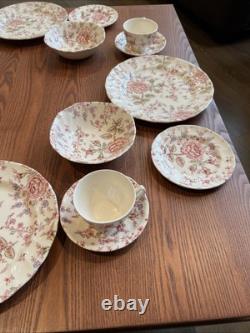 Brand New Johnson Brothers ROSE CHINTZ 20 Piece Set Dishwasher & Microwave Safe