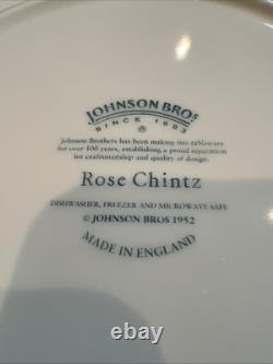 Brand New Johnson Brothers ROSE CHINTZ 20 Piece Set Dishwasher & Microwave Safe