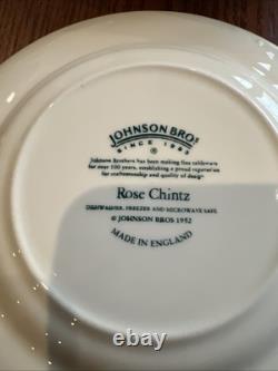 Brand New Johnson Brothers ROSE CHINTZ 20 Piece Set Dishwasher & Microwave Safe
