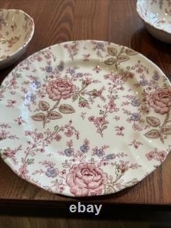 Brand New Johnson Brothers ROSE CHINTZ 20 Piece Set Dishwasher & Microwave Safe
