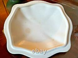 CROWN MARK JOHNSON BROS OLD BRITAIN CASTLES PINK Square Covered Serving Bowl