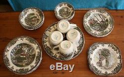 Complete Set, Johnson Bros. Friendly Village Earthenware-reduced