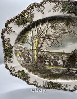 Early Original Johnson Brothers Friendly Village 20 Turkey Platter Pat Pending Early Original Johnson Brothers Friendly Village 20 Turkey Platter Pat Pending