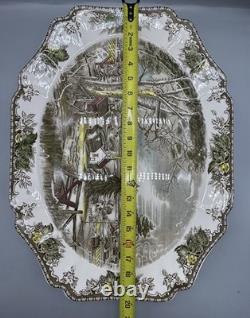 Early Original Johnson Brothers Friendly Village 20 Turkey Platter Pat Pending