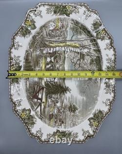 Early Original Johnson Brothers Friendly Village 20 Turkey Platter Pat Pending
