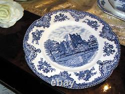 Edles Speiseservice Johnson Bros Old Britain Castles blau