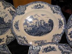 Edles Speiseservice Johnson Bros Old Britain Castles blau