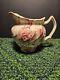 English Chippendale Johnson Bros 24oz Pink Red Floral Pitcher 1935-65 Excellent