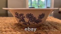 English Chippendale Johnson Bros Blue China Set of 9