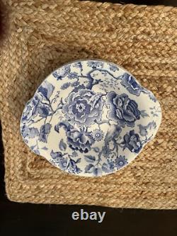English Chippendale Johnson Bros Blue China Set of 9