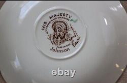 English Transfer-ware Turkey Dinnerware Set His Majesty by Johnson Brothers