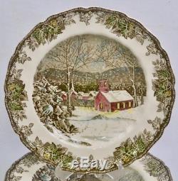 FRIENDLY VILLAGE Johnson Bros Brothers 56pcs Dinner China Set Made in England