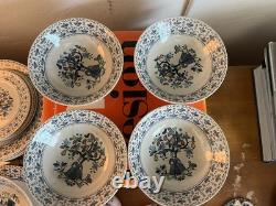 FULL Dinnerware Set for Four Johnson Brothers Sugar and Spice 24 Piece total