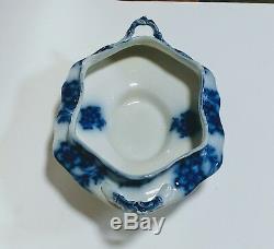 Flow Blue Soup Tureen w Lid & Underplate, Johnson Bros, Large Bowl, China