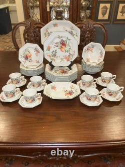 Fresh Fruit by Johnson Bros. ESTATE SET 42 Pieces of Vintage Dinnerware