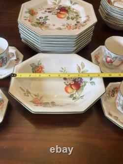 Fresh Fruit by Johnson Bros. ESTATE SET 42 Pieces of Vintage Dinnerware