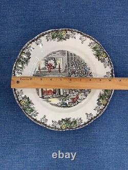 Friendly Village By Johnson Brothers Christmas Dinner Plate, Discontinued (C)