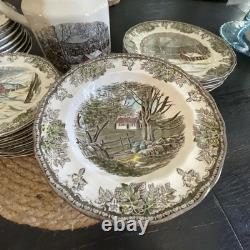 Friendly Village Dinnerware Johnson Bros England in New Hampshire Lot Of 39