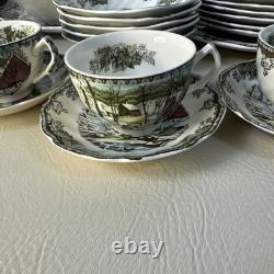 Friendly Village Dinnerware Johnson Bros England in New Hampshire Lot Of 39