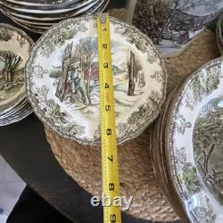 Friendly Village Dinnerware Johnson Bros England in New Hampshire Lot Of 39