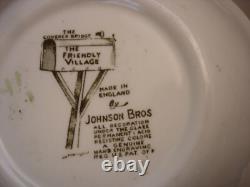 Friendly Village by Johnson Brothers DINNER PLATE 9 7/8 MADE IN ENGLAND S/5
