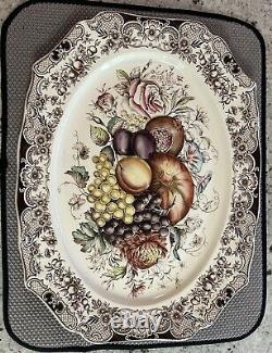 Genuine hand engraving, Windsor ware, Johnson Bros England turkey platter