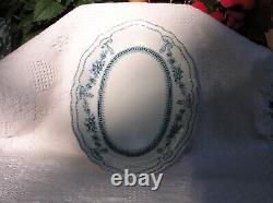 Glenwood Johnson Bros England, Flow Blue Staffordshire Platter 12.25, Pat 1902