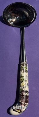 Gravy Ladle Friendly Village Johnson Brothers 8 Curved Handled RARE FIND