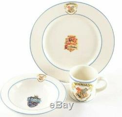 Harry Potter Johnson Brothers 3 PC Set Dinner Plate Cereal Bowl Mug Cup RARE
