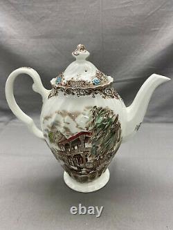 Heritage Hall Brown by Johnson Brothers COFFEE POT & Lid French Provincial
