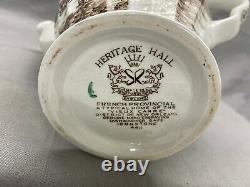 Heritage Hall Brown by Johnson Brothers COFFEE POT & Lid French Provincial