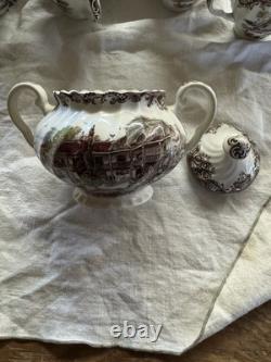 Heritage Hall Johnson Brothers Glass China Set