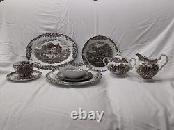 Heritage Hall Johnson Brothers Ironstone 4411 44 Piece Vintage China Set