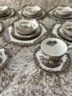 Heritage Hall Johnson Brothers Ironstone 4411 45 Piece Vintage Color China Set