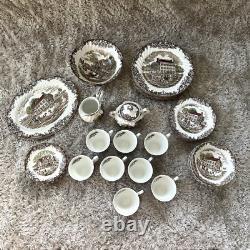 Heritage Hall Johnson Brothers Ironstone 4411 45 Piece Vintage Color China Set