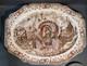 His Majesty Johnson Bros Thanksgiving Turkey Platter England Vintage 20 X 16